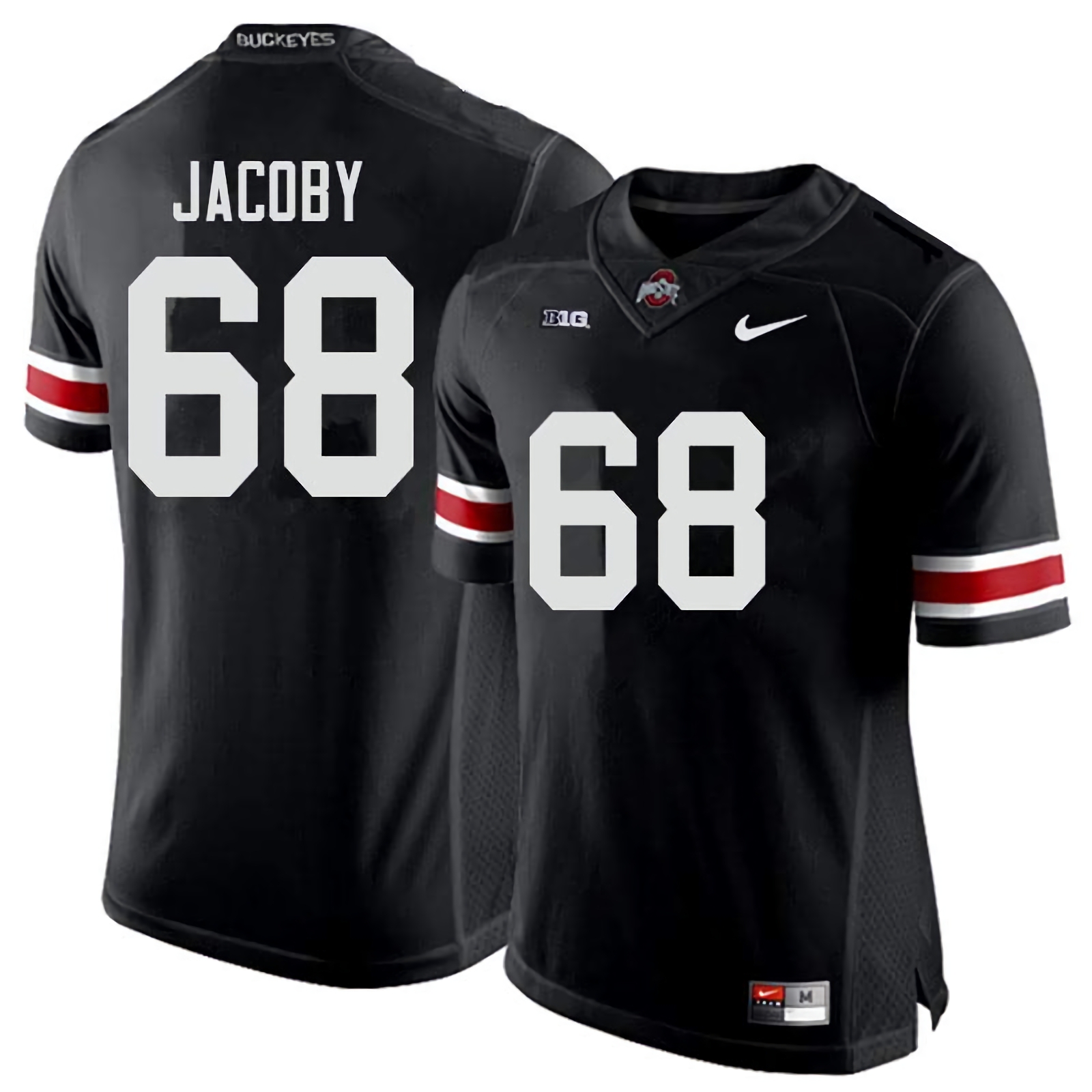 Ryan Jacoby Ohio State Buckeyes Men's NCAA #68 Nike Black College Stitched Football Jersey HAB5356UK
